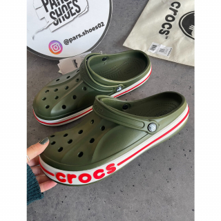 Crocs Bayaband Clog Haki & Kırmızı