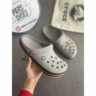 Crocs Crocband Gri & Turuncu