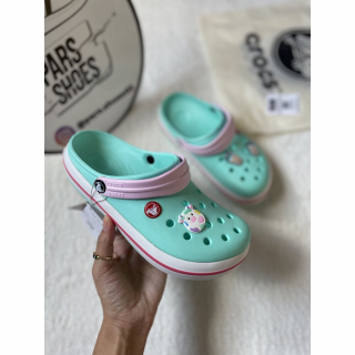 Crocs Crocband Mint Yeşili & Pembe (Dar Kalıptır)